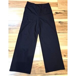 G4Free Yoga Pants Womens Black Size M 8 / 10 Wide Leg Pockets